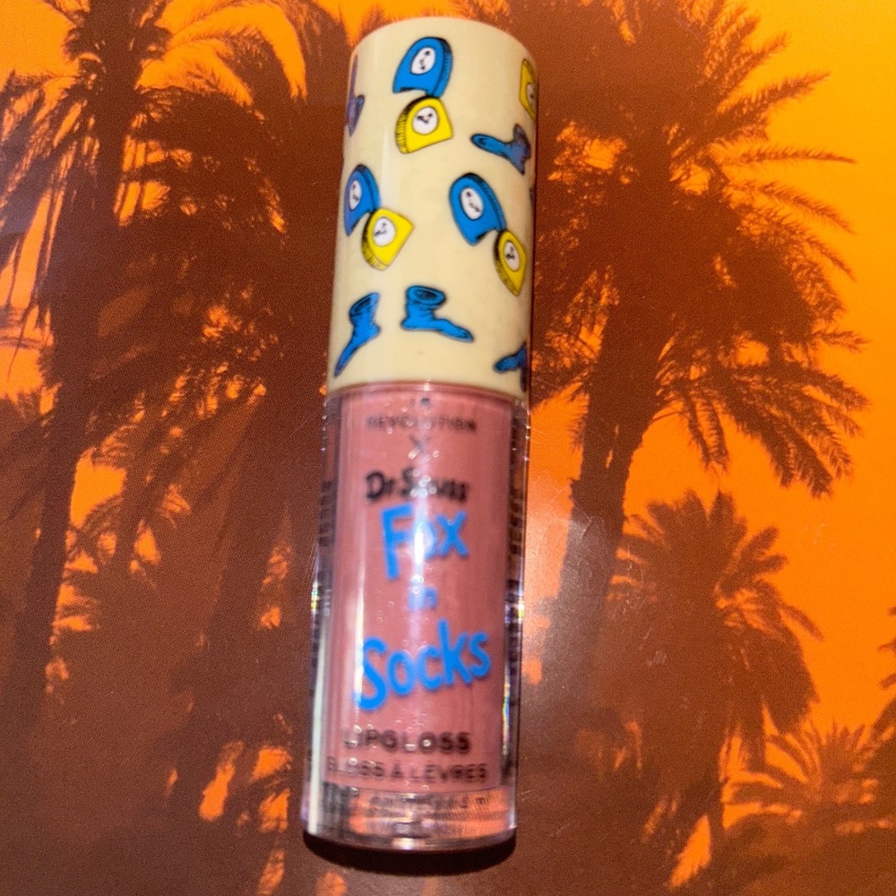 Revolution x Dr Seuss Fox In Socks Lip Gloss Makeup New
